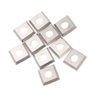 10 Pcs Square 4 Inch Radius Carbide Insert Cutter for Woodworking Turning T