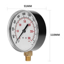 2X(Ts-Y91 0-300 Psi/0-2000Kpa Pressure Gauge Fuel Vacuum Gauge High Pressur