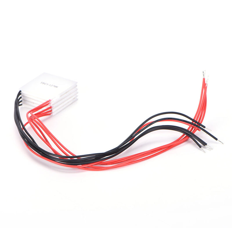 5PCS TEC1-12706 Heatsink Thermoelectric Cooler Cooling Peltier Plate Module 3C