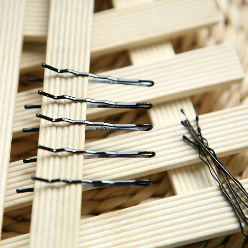 Lots 56Pcs Invisible Hair Clips Flat Top Bobby Pins Grips Salon Barrette BlackZ