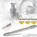 Metal Pencil Extender Sketch Pencils Lengthening Device Set Durable Cap