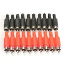 20PCS Solder RCA Plug Male Audio Video Adapter Connector Professional