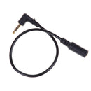 Audio stereo 3.5mm 3pole  male to female 90degree right angled extension cable F