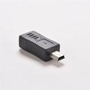 Micro USB Female to Mini USB Male Adapter Charger Converter Adaptor Black NEW