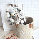 Naturally Dried Cotton Stems Artificial Flower Floral Decor Valentines L_XR3C