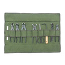1X(600x430Mm Japanese Bonsai Tools Storage Package Roll Bag Canvas Tool Set