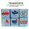 6pcs/set Baby Soft Blocks Infant Early Education Toys, Cloth Foam Grab and Stack