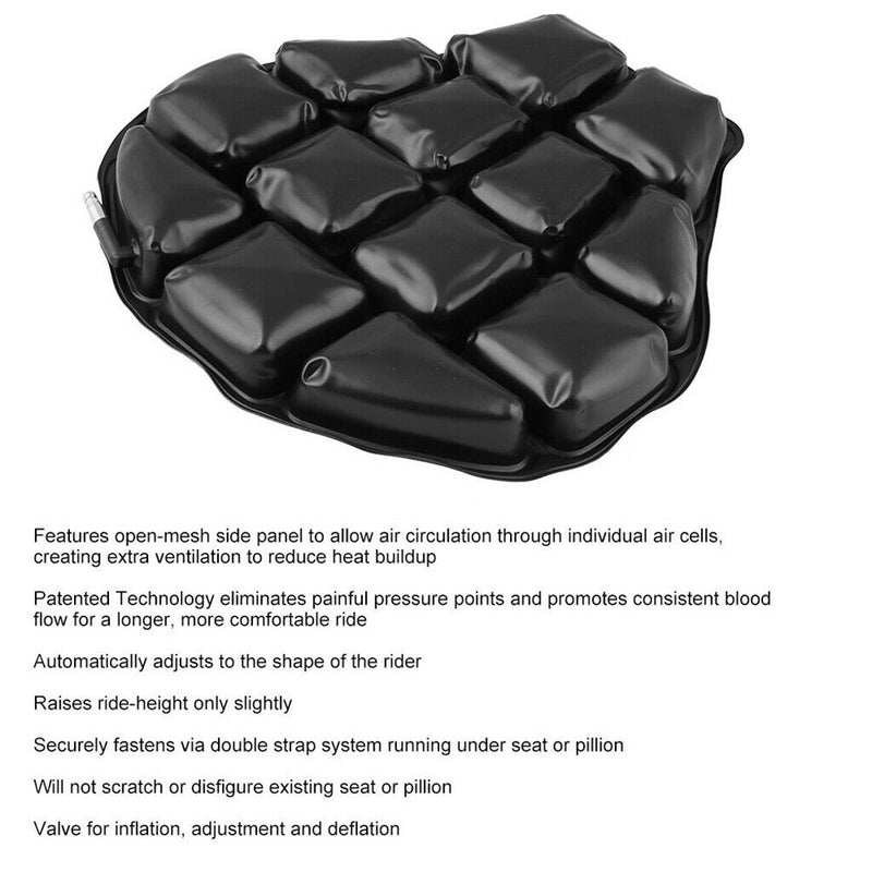 Motorcycle Black Comfort Seats Cushion Replace Motorbike Ride Seat Pad