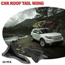 For Trunk Spoiler Wing 10pcs Carbon Fiber Look Vortex Generators Diffuser Fins