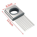Onion Holder Vegetable Potato Cutter Slicer Stainless Steel Fork Slicing Re