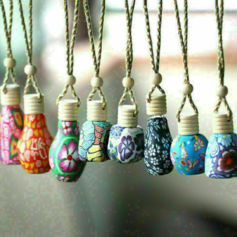 1Pc 12ml Empty Hanging Perfume Essential Oil Bottle Car On Roller-2017 N4A9 X8Z3