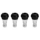 4pcs Car Chrome Rubber Tubeless Wheel Tyre Tire Valve Stem Cap Covers