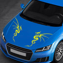 1 Pair PVC Vinyl Car Styling Stickers Dragon Totem Hood Bonnet Decals Graphics