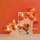LED Maple Leaf Shape Lamp String Halloween Xmas Thanksgiving Day Home Decor