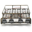 RC 1:10 Roof Luggage Rack LED Light Bar Wrangler for Tamiya CC01 SCX10 Axia