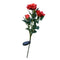 2 Pieces Solar Lights Rose Flower with Red Buds, Outdoor Waterproof LED Lamps