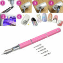 5 in 1 Gel Design Painting Pen Nail Art Brush Set For Salon Manicure DIY-To F5Y2