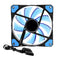 PC Computer 33 LED 120mm Silent Computer Case Heatsink Cooler Fan(Blue)