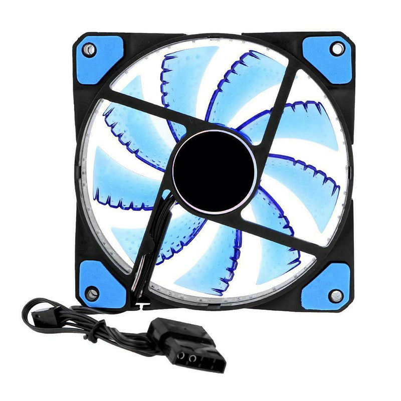 PC Computer 33 LED 120mm Silent Computer Case Heatsink Cooler Fan(Blue)