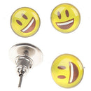36Pairs Cute Yellow Face Earrings Set Round Emoticons Ear Studs BX