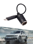 USB 5V To 12V Car Cigarette Lighter Female Socket Converter Adapter Cable Cord
