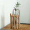 Glass Test Tube Planter Vase in Wooden Stand Flower Pot Scindapsus Container