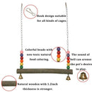 Chicken Swing Wooden Colorful Chicken Toys For Hens Bird Parrot Trainning L W1R5