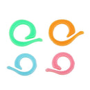 10 Large 10 Small Point Protectors/Stoppers + 20pcs 2 Sizes Split Stitch Ring