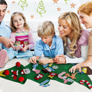 Felt Christmas Tree Set With Ornaments Xmas Gifts Wooden Hanging PendantsSEAU