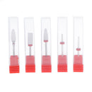 Set Of 10 Ceramic Drill Bits For Reshaping Acrylic UV Nails For