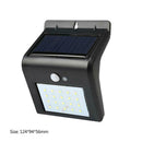 20 LED Solar Light Motion Sensor Waterproof Garden Yard Wall Washer Lamp