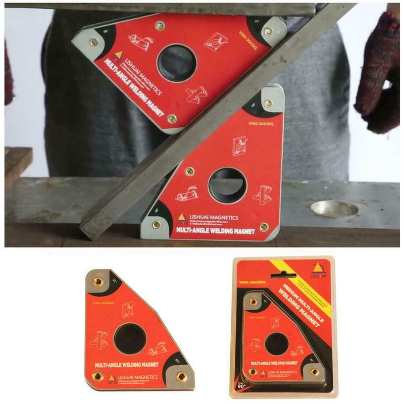 2pcs Multi-angle Nd-Fe-B Magnetic Welding Holder Welder Fixture Magnet Clip