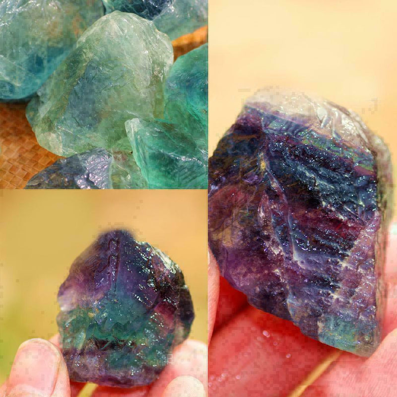 1.5-2cm Natural Fluorite Quartz Crystal Purple Stones H2W4 Gravel A1U9 G1S2 M4T9