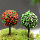 5pcs/lot Simulation Tree Flower Colorful Ball Tree Micro Landscape Ornaments .ES