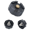 Outboard Engine Oil Tank Cap with Thread for Marine Fishing Boat Yacht Black