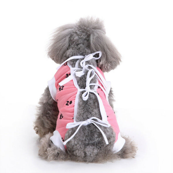 2x Dog Recovery Suit Pet Soft Clothes Coat After Surgery Wound Protection