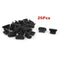 25 Pcs Anti Dust Black Soft Plastic Dock Cover mini USB Port Ear Jack B1K8
