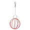 Stainless Steel Plating Pet Hay Manger Food Ball Rabbit Grass Rack (Red)