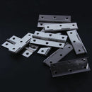 10 Pcs Home Furniture Hardware Door Hinge Satin Nickel 3inch Long V2S9