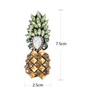 Rhinestone Pineapple Patch for Clothes Sewing on Rhinestone Beaded Appliqu FT