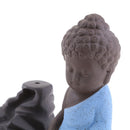 Little Tathagata Backflow Smoke Cone Incense Burner Holder Buddhism Blue