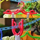 10Pcs Outdoor Foldable Hanger Portable Clothes-rack Portable Travel