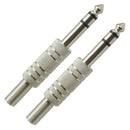 6.35mm 1/4'' Plugs Audio Cable Amplifier Connectors Spring for Guitar Bass