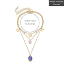 Elegant Women Necklace Multi-layer Butterfly Pendant Clavicle Chain Jewelry
