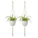 Macrame Plant Hanger 2Pcs Indoor Outdoor Wall Hanging Planter Basket - Cott