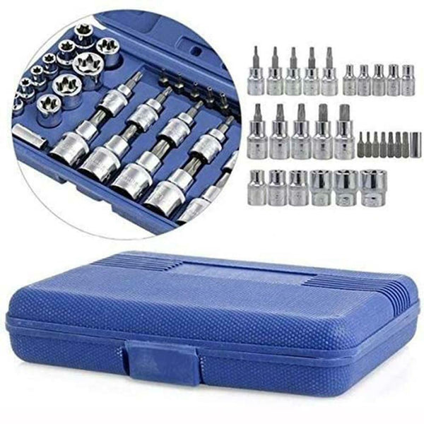 29pc Polish Chrome Vanadium Steel Household Tool Set Auto Repair Tool Hardware