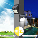 120LED Solar Two-Sided PIR Motion Sensor Wall Light Outdoor Garden Lamp
