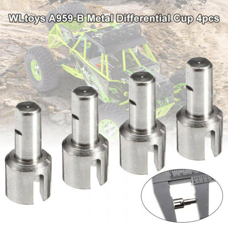 4 Pcs A959-B-21 Upgraded Metal Differential Cup for Wltoys A949 A959-B A969 F3O5