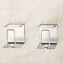 Stainless Steel Toothpaste Dispenser Toothbrush Holder No-Punch Adhesive E6J0