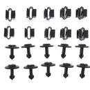10 Set Under Engine Cover Fitting Screw+Body Clip Set For Audi A4L A5 Black
